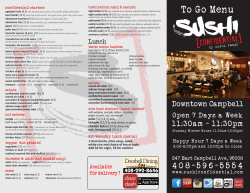 Campbell - Lunch - Sushi Confidential