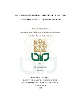 deciphering the hobbits in the movie of the lord of the rings