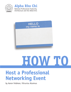 Host a Professional Networking Event