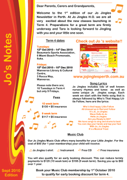 Jo`s Notes - Jo Jingles