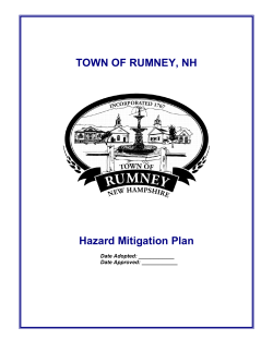 DRAFT 2016 Hazard Mitigation Plan DRAFT