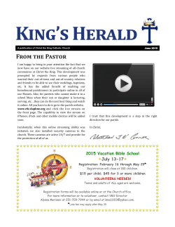 June 2015 - Christ the King Catholic Church | Daphne, AL