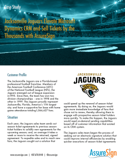 to access the Jacksonville Jaguars Success Story PDF
