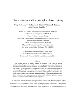 Flavor network and the principles of food pairing