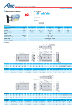 Bore size mm 10 15 20 25 32 Rod diameter mm 6 8 10