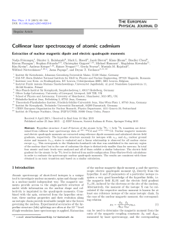 Collinear laser spectroscopy of atomic cadmium - ELI-NP