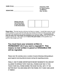 Exam 1: 2-16-12 with answers (download a pdf file)