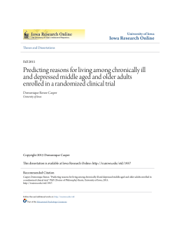 Predicting reasons for living among chronically ill and depressed