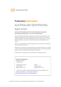 australian sentencing