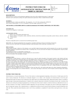 instruction for use osteogenetic distraction of orbital region