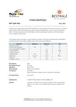 Product Specification