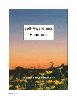 Self-Awareness Handouts