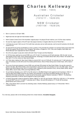 Charles Kelleway - North Coastal Zone