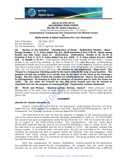 Commissioner Commercial Tax Commercial Tax