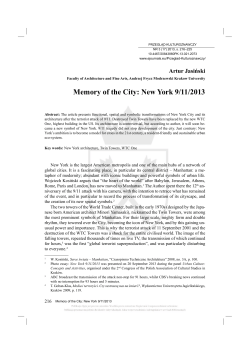 Memory of the City: New York 9/11/2013