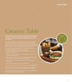 Creative Table - Tableware Solutions