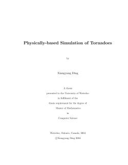 Physically-based Simulation of Tornadoes
