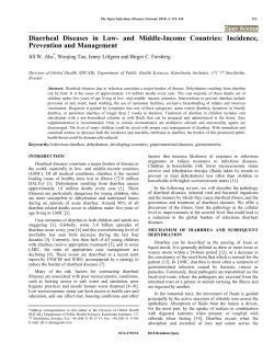 Diarrheal Diseases in Low- and Middle-Income