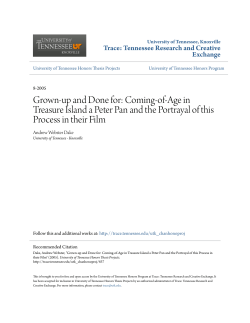 Grown-up and Done for: Coming-of-Age in Treasure Island a Peter
