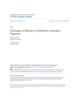 Exchanges of Identity in Prehistoric Anatolian Figurines