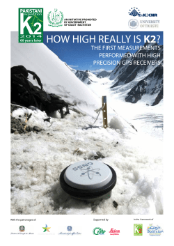 2014 how high really is k2? - Ev-K2-CNR