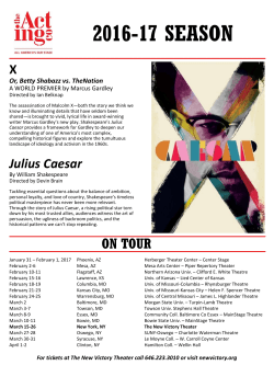 2016-17 season - Mesa Arts Center