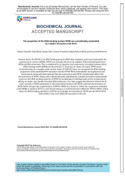 The properties of the RNA-binding protein NF90 are considerably
