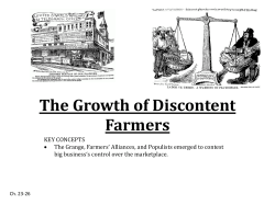 the growth of discontent: farmers organize