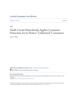 Ninth Circuit Meticulously Applies Consumer