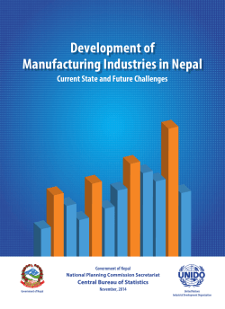 Development of Manufacturing Industries in Nepal