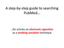 PubMedStepbyStepFinal__ElectronicCigarettes_Sept2015