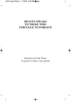 heaven speaks to those who struggle to forgive