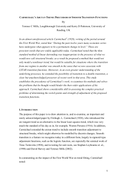 The Arctan trend - University of Reading