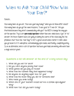 Ways To Ask How Was Your Day