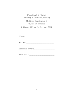 Exam - University of California, Berkeley