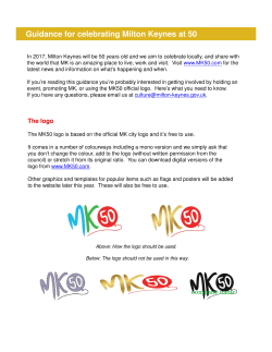 Guidance for celebrating Milton Keynes at 50