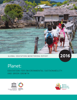 Planet: education for environmental sustainability and