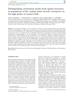 Distinguishing colonisation modes from spatial structures in