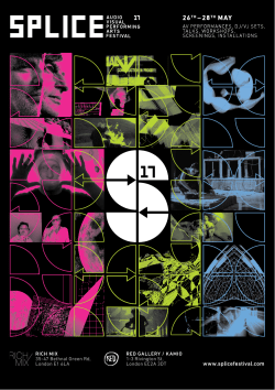 PDF Programme - Splice Festival 2017