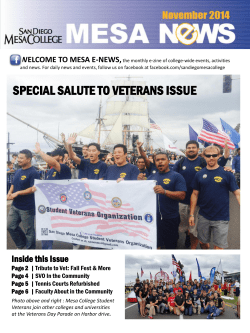 special salute to veterans issue