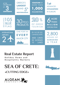 Sea of Crete: "Cutting Edge" - Real Estate Report