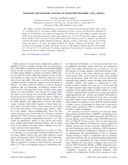 Geometric and electronic structure of closed-shell