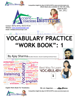to free vocab booklet 1 by ajay sir