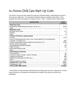 In-Home Child Care Start