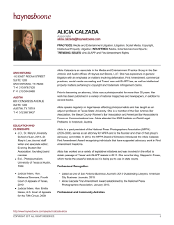 alicia calzada - Haynes and Boone, LLP