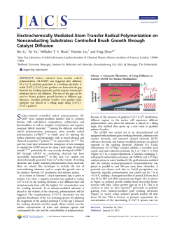 Electrochemically Mediated Atom Transfer Radical Polymerization