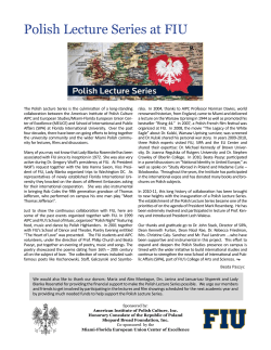 Polish Lecture Series at FIU - ampolinstitute.org