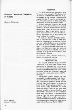 Russian Orthodox Churches in Alaska