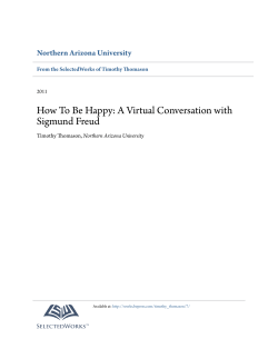 How To Be Happy: A Virtual Conversation with Sigmund Freud