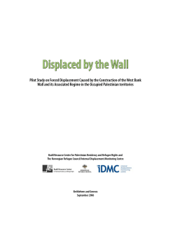 Displaced by the Wall - BADIL Resource Center